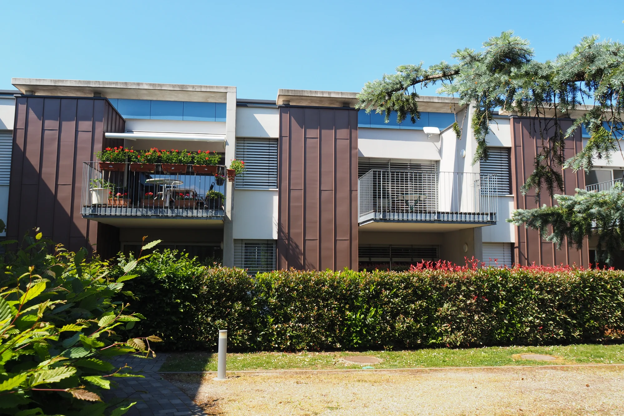 façade Sud sur parc