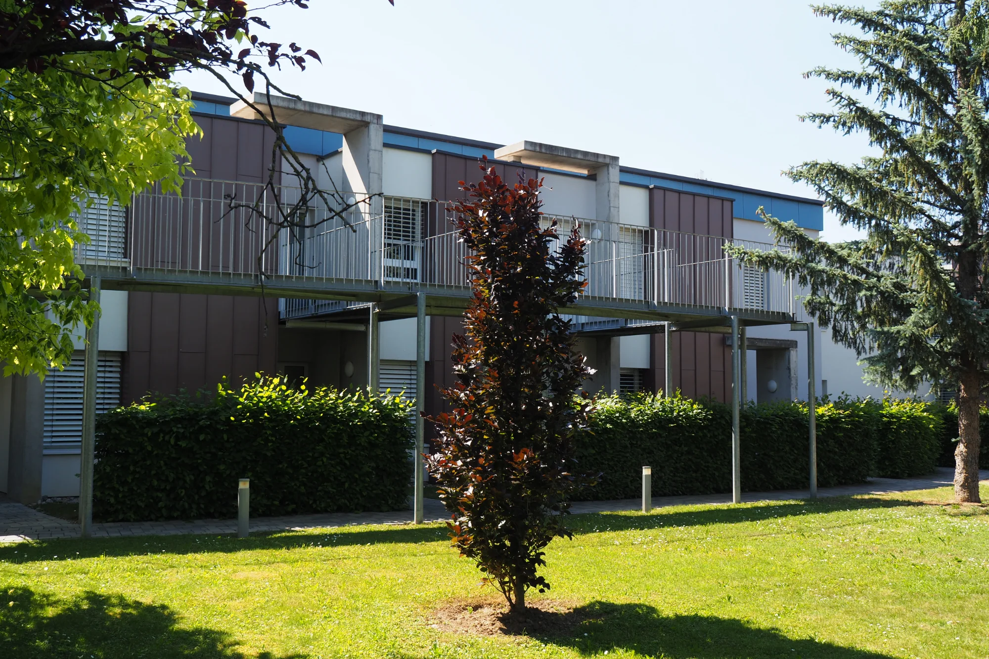 Façade Est sur le parc privé