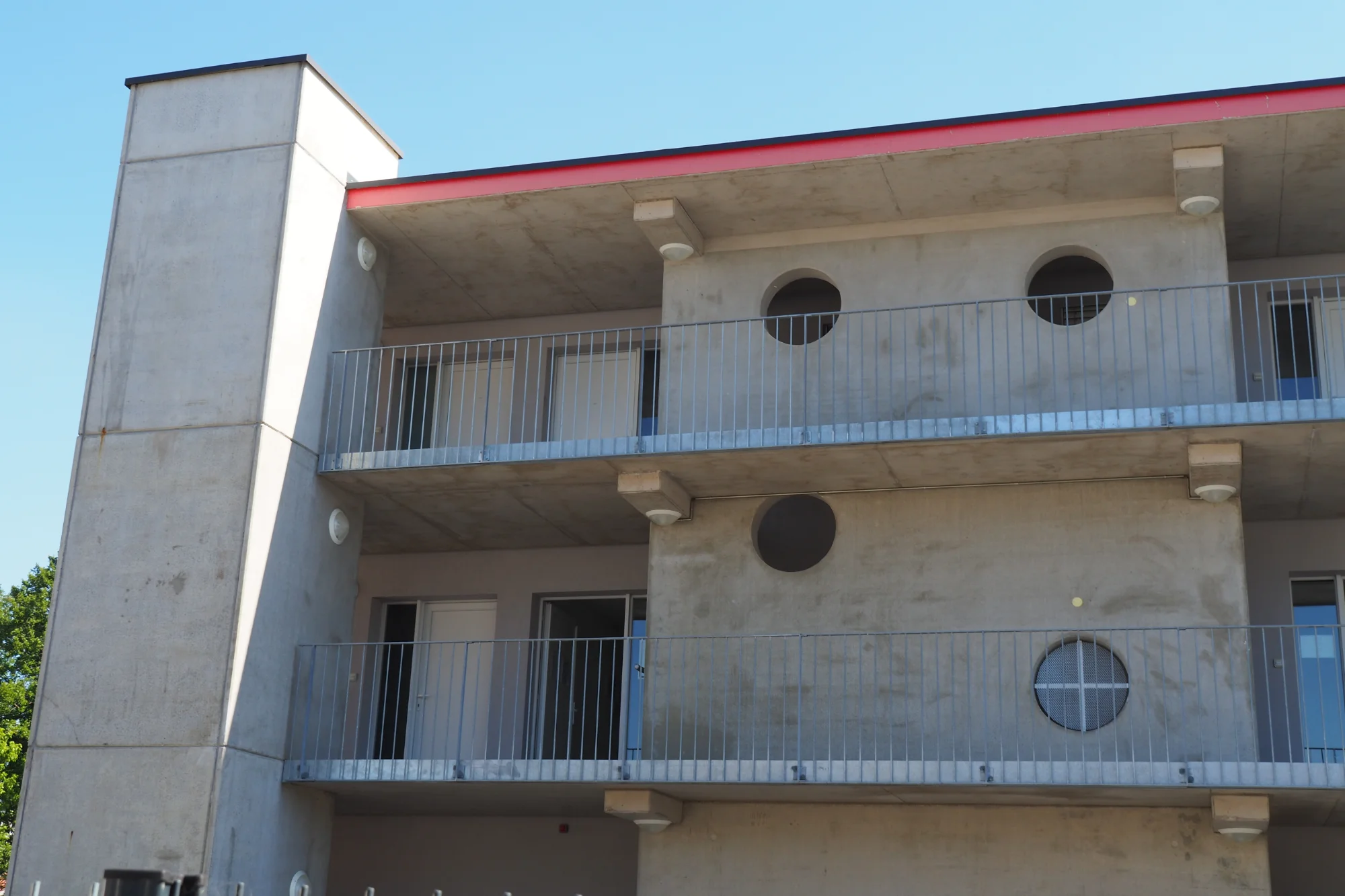 façade sur coursives