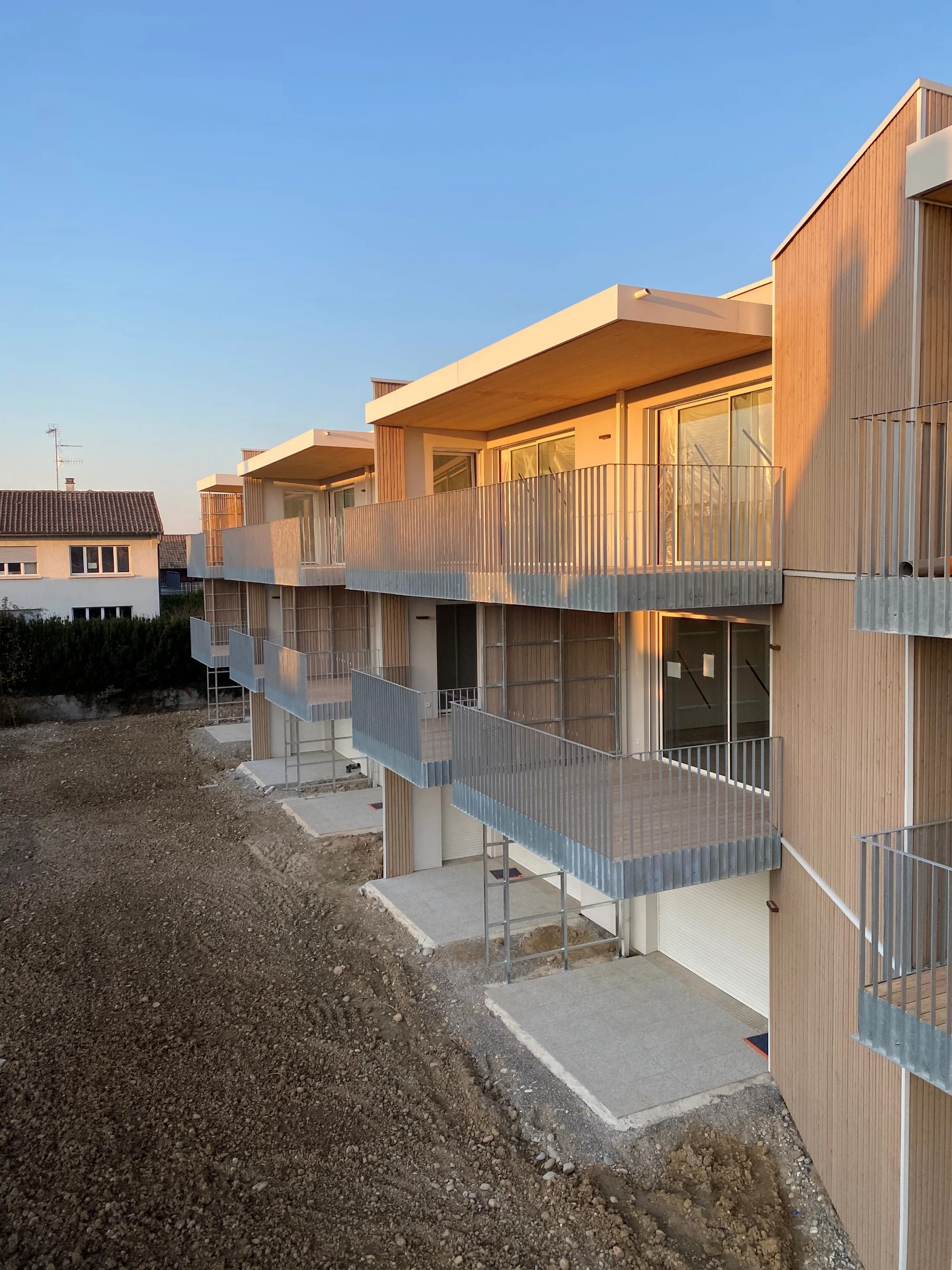 façade Ouest en travaux